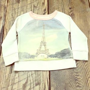 CrewCuts Eiffel Tower sweatshirt size 2